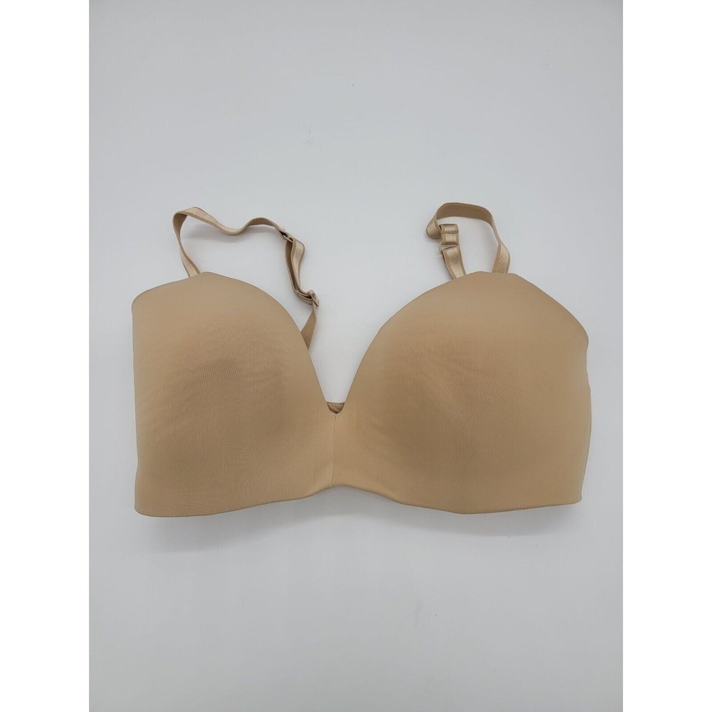 Auden Nursing Bra 32DDD Lightly Lined Wireless Tan Full Adjustable Straps